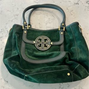 Green suede Tory Burch